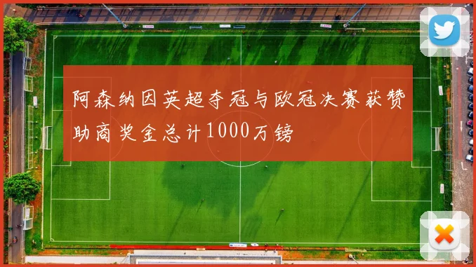 阿森纳因英超夺冠与欧冠决赛获赞助商奖金总计1000万镑